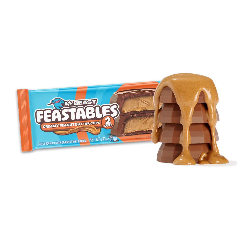 feastables creamy peanut butter cups